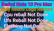 Redmi Note 10 Pro Max Logo Restart Solution @JYOTSNAMOBILECARE