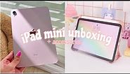 Unboxing iPad Mini Pink + Apple Pencil 2 *cute accessories*