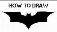 How to draw Batman Logo| ART AND DRAWING