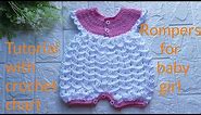 Baby romper - Rompers for baby girl - New dress design 2021 (Crochet baby dress tutorial)