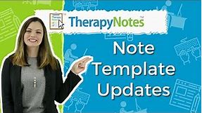 Note Template Updates in TherapyNotes®
