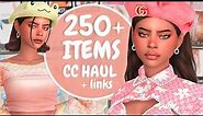 HUGE CC CLOTHES HAUL | 250+ CC finds with links ✨ | The Sims 4