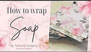 How to wrap soap professionally. A no plastic alternative and at a cost of 5 cents each