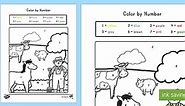 Farm Color by Number Activity