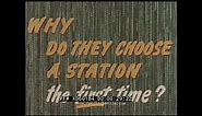 "WHY DO THEY CHOOSE A STATION THE FIRST TIME?" 1950s SINCLAIR SERVICE STATION TRAINING FILM XD60184