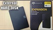 Seagate Expansion 1 TB External Hard Drive Portable HDD Unboxing and Review