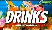 Do you know the names of these 25 DRINKS in English? | DRINKS English Vocabulary