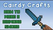 How to Make a Minecraft Diamond Sword | Foam Board