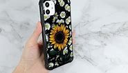 For iPhone 11 iPhone XR Flowers Case with Lanyard Kickstand
