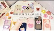 iPhone 12 Pro Max Gold | Unboxing + Aesthetic + Cute Accessories