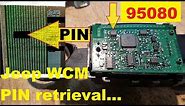 Jeep Cherokee WCM Pin code extraction procedure, for EEPROM 95080.