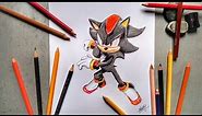 Learn How To Draw Shadow The Hedgehog | Sonic Prime Sketch