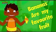"bananas" are my favourite fruit poem - Banana Fruit Rhyme for Children- BB-02