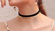 Aeici Women Snake Chain Minimalist Layered Necklace Stainless Steel Gold Plated Double Choker