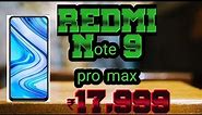 Redmi Note 9 pro max 6 gb ram 64 gb rom