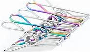 Chip Clips Bag Clips Food Clips, 20 Pack Stainless Steel Metal Chip Bag Clips for Food Packages, Heavy Duty Food Bag Clips for Chip, Kitchen Clips for Bags, Snack Bag Clips (Assorted Color)