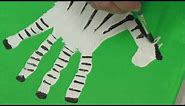 Art Lesson: How to Make Hand Print Safari Animals Using Acrylic Paint