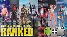 EVERY SINGLE Mobile Battle Royale RANKED (iOS & Andriod - 2024)