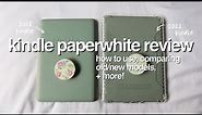 kindle paperwhite (2022) upgrade review | how it works + kindle unlimited
