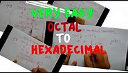 octal to hexadecimal | very easy
