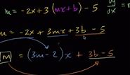 Worked example: linear solution to differential equation
