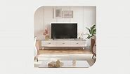 Marble Top Pink TV Stand