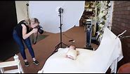 Photoshoot with Adorable One Month Old "Newborn" Baby Boy | First Month Photoshoot Ideas