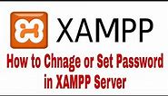 How to Set /Change Password in XAMPP Server , MySQL