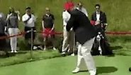 Trump retweets meme showing him hitting Hillary with a golf ball