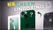 IPHONE 13 MINI UNBOXING GREEN // FIRST IMPRESSIONS [GREEN IS BETTER]!