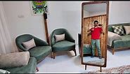 The idea of ​​making a standing mirror / Wooden standing mirror frame