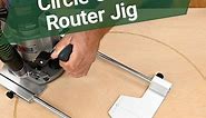 Our new WoodRiver Circle Cutting Router Jig is quick to set up, easy to use, and keeps your cords from getting tangled. For a more in depth video, or to get one for yourself, check out the link in the bio. #woodcraft #woodworking #jigs #router #getjiggywithit #tools | Woodcraft