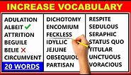 20 Difficult English Words - Improve Your Vocabulary - Learn Advanced English ✔️