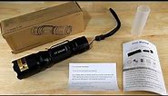 HSXMN UV Flashlight 365nm & 395nm Black Light Flashlight review and Demonstration