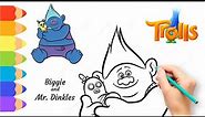 Draw Trolls Characters | Drawing BIGGIE From Trolls