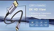 USB-C to DisplayPort DP1.4 Cable 8K