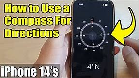 iPhone 14/14 Pro Max: How to Use a Compass For Directions