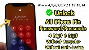Unlock All iPhone Pin|Password|Passcode 6/4 Digit Without Computer Without Data Any Data Loss 2023
