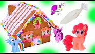 My Little Pony Rainbow Candy Gingerbread Christmas Cookie House Craft Video