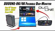 The All-New DUOONE Is An 8K/4K Foldable Dual Monitor- Hands-On Test
