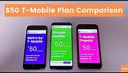$50 T-Mobile Plan Comparison! Metro vs. Simple Mobile vs. T-Mobile Prepaid