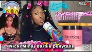 I attempted to do Nicki Minaj famous Barbie ponytails on my short hair…
