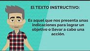 El texto instructivo. Muy didáctico y con ejemplo.