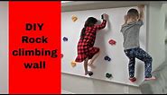 how to install a rock climbing wall indoors [super fun!!!] (AMAZON LINKS)