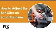 CHAINSAW REPAIR: How to Adjust the Bar Oiler on Your Chainsaw | FIX.com