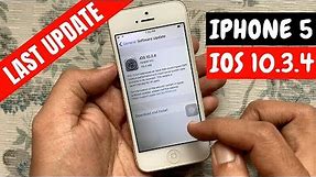 UPDATE iPhone 5 TO iOS 10.3.4