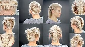 10 FAUX BRAIDED SHORT HAIRSTYLES Tutorial | Milabu