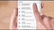 How to change settings on an Android device