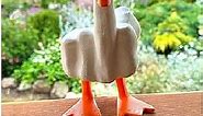 Middle Finger Duck Figurines Home Decor Funny Duck You Figurine, Rude Duck Figurine Middle Finger Decor Duck Statue Middle Finger Statue Weird Decor Duck Decor Porch Goose Statue Middle Fingers