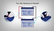 Renogy Deep Cycle Hybrid Gel Battery 12-Volt 100Ah Safe Charge Home Appliances for RV, Off-Grid Solar System, Maintenance-Free RBT100GEL12-G1